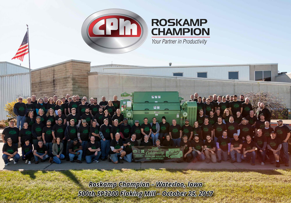 IMAGE - Roskamp Champion Produces 500th Flaking Mill